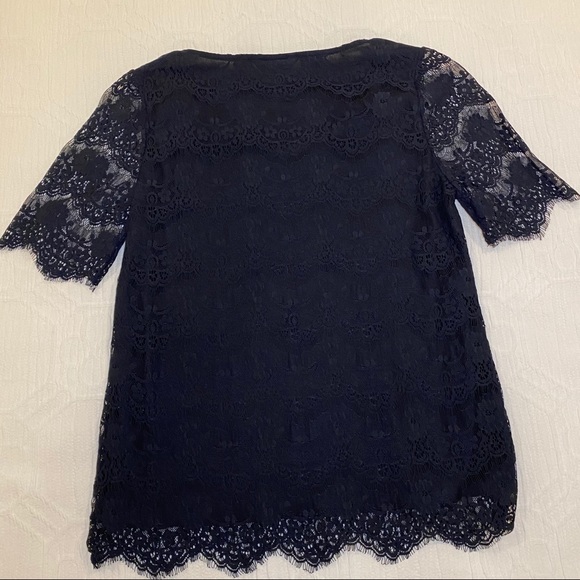Banana Republic navy lace top - Picture 4 of 7